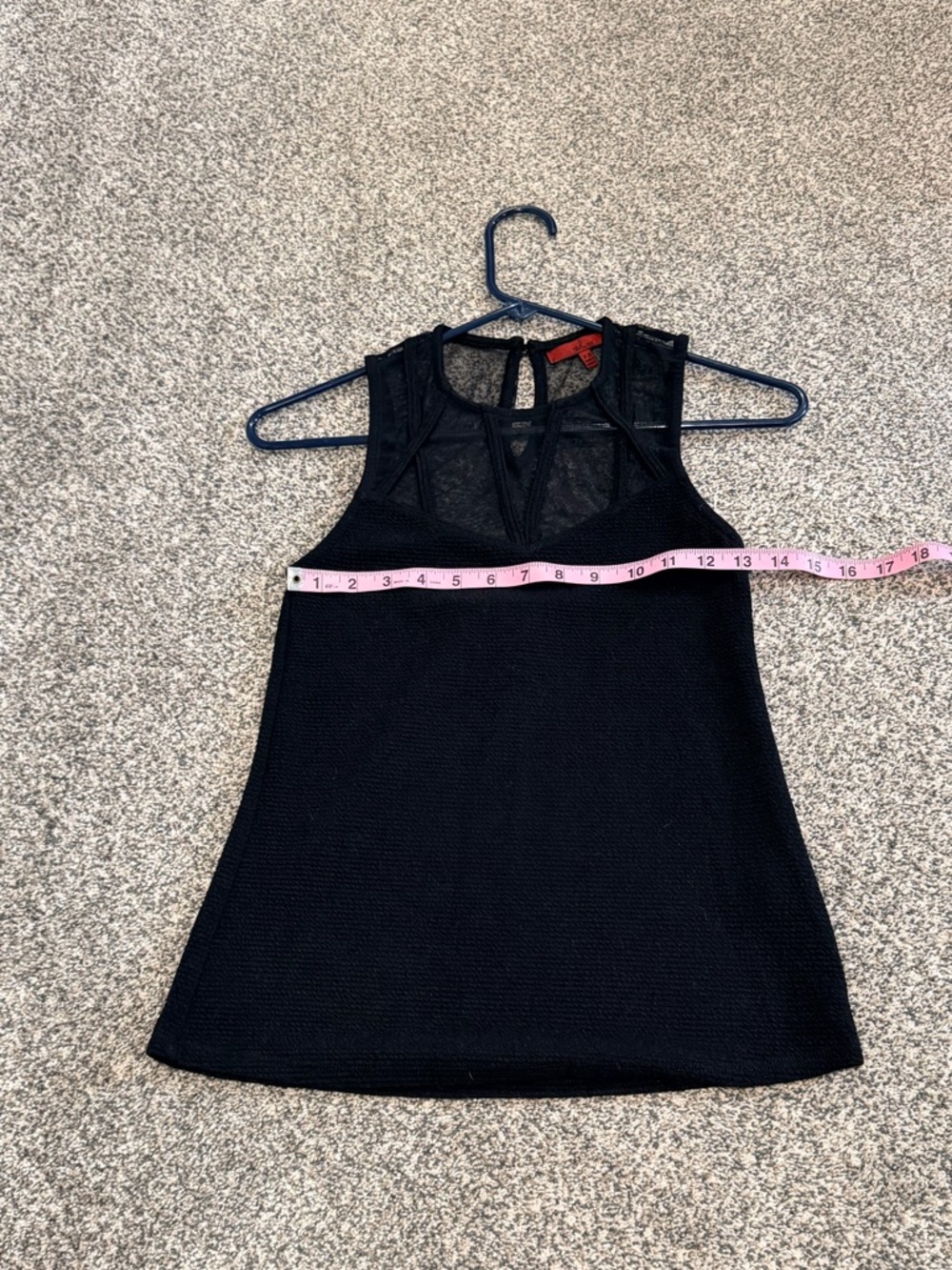 Red by BKE Women’s Black Mesh Tank Top Size XS - Picture 4 of 6